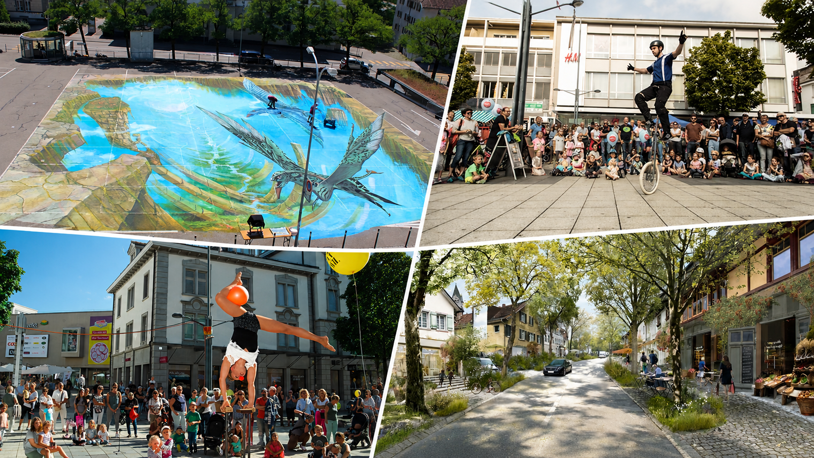 Street-Art, ArtGarden, Pedale, Strassenfestival